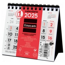 CALENDARIO 2025 SOBREMESA NEUTRO NUMEROS GRANDES XXS 110X100MM FINOCAM 781330025 (Espera 4 dias)