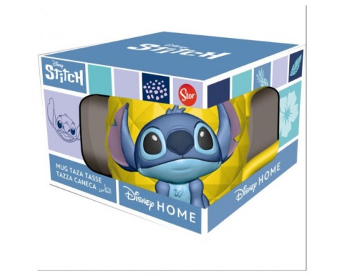 TAZA 3D EN CAJA REGALO STITCH EN PIÑA 414 ML STOR 78760 (Espera 4 dias)