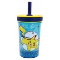 VASO ANTIVUELCO CON PAJITA POKÉMON 370 ML STOR 8087 (Espera 4 dias)