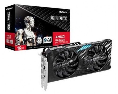 Asrock Challenger RX7600XT CL 16GO AMD Radeon RX 7600 XT 16 GB GDDR6 (Espera 4 dias)