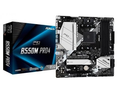 PLACA BASE ASROCK AM4 B550M PRO4