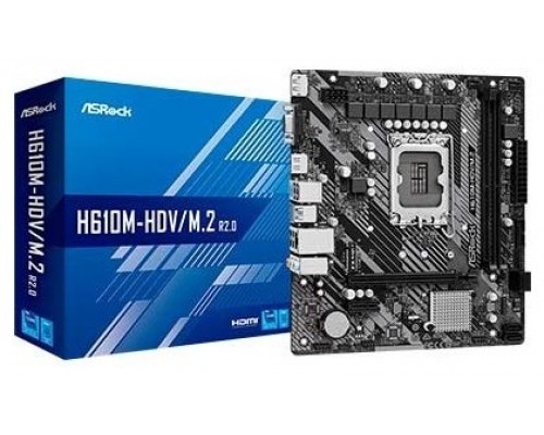 Placa base 1700 microATX ASRock H610M-HDV/M.2 R2.0