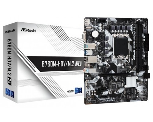 PB S1700 ASROCK B760M HDV M.2 D4 2DDR4 4DDR4 PCIE4 LAN