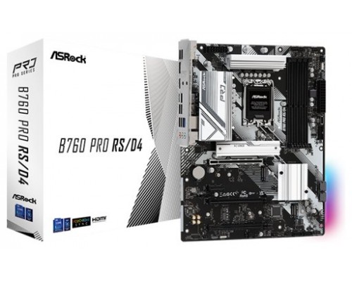 PB S1700 ASROCK B760 PRO RS/D4 4DDR4 PCIE4 LAN 4SATA3