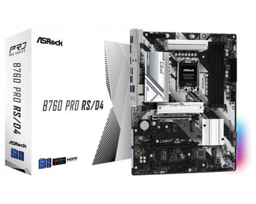 Asrock B760 Pro RS/D4 Intel B760 LGA 1700 ATX (Espera 4 dias)