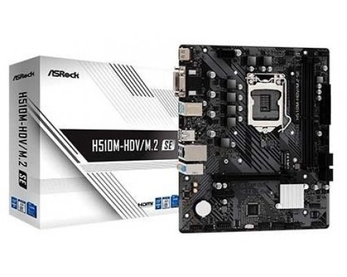 Placa base 1200 microATX ASRock H510M-HDV/M.2 SE