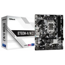 PLACA ASROCK B760M-H/M.2,INTEL,1700,B760,2DDR5,96GB,HDMI+DP,4SATA+2M.2,5USB 3.2+1USB-C,GBLAN,MATX (Espera 4 dias)