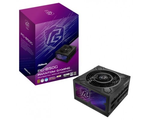 Asrock Phantom Gaming PG-850G unidad de fuente de alimentación 850 W 20+4 pin ATX ATX Negro (Espera 4 dias)