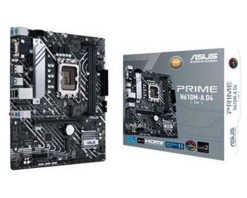 ASUS Placa Base PRIME H610M-A CSM D4  mATX 1700