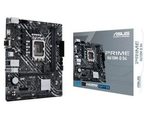 ASUS Placa Base PRIME H610M-D D4  mATX 1700