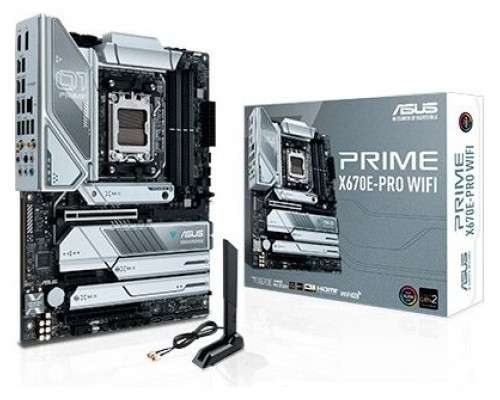 ASUS PRIME X670E-PRO WIFI AMD X670 Socket AM5 ATX (Espera 4 dias)