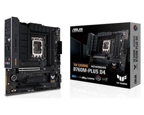 PLACA ASUS TUF GAMING B760M-PLUS D4,INTEL,1700,B760,4DDR4,MATX (Espera 4 dias)