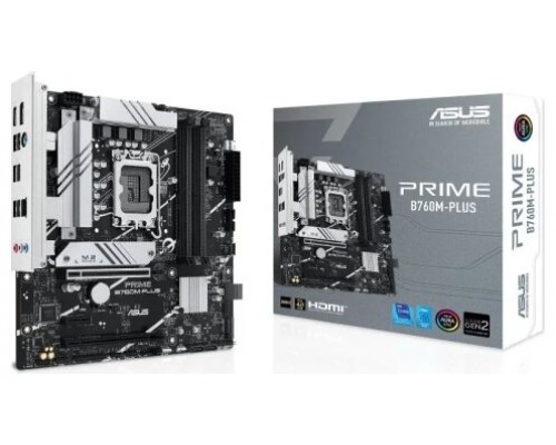 PLACA ASUS PRIME B760M-PLUS,INTEL,1700,B760,4DDR5,128GB,HDMI+DP,4SATA+2M.2,5USB 3.2+1USB-C,2.5GB,MATX (Espera 4 dias)