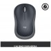 LOGITECH Raton m185 optico wireless gris 2.4ghz