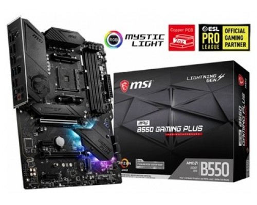 MSI Placa Base MPG B550 GAMING PLUS ATX AM4