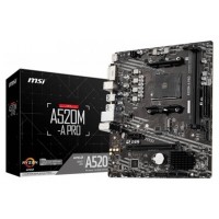 MSI A520M-A PRO placa base AMD A520 Zócalo AM4 micro ATX (Espera 4 dias)