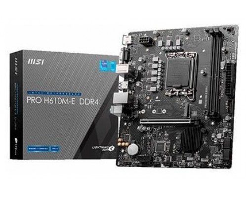 MSI Placa Base PRO H610M-E DDR4 mATX 1700