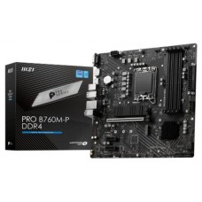 PLACA MSI PRO B760M-P,INTEL,1700,B760,4DDR5,192GB,VGA+HDMI+DP,4SATA+2M.2,4USB3.2,GBLAN,MATX (Espera 4 dias)