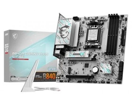 MSI B840M GAMING PLUS WIFI6E placa base AMD B840 Zócalo AM5 micro ATX (Espera 4 dias)