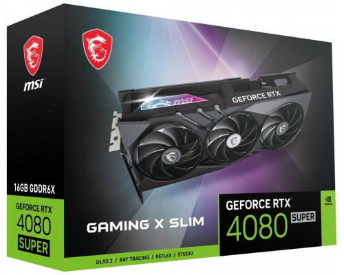 MSI GAMING GeForce RTX 4080 SUPER 16G X SLIM NVIDIA 16 GB GDDR6X (Espera 4 dias)