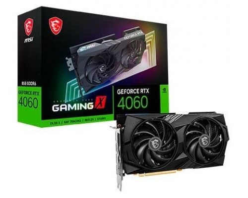 MSI GEFORCE RTX 4060 GAMING X 8G tarjeta gráfica NVIDIA 8 GB GDDR6 (Espera 4 dias)