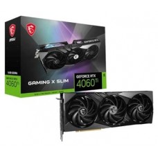 VGA MSI RTX 4060 TI GAMING X SLIM 16G,NV,RTX4060TI,GDDR6,16GB,128BIT,HDMI+3DP (3 VENTILADORES) (Espera 4 dias)