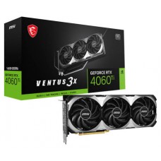 VGA MSI RTX 4060 TI VENTUS 3X 16G OC,NV,RTX4060TI,GDDR6,16GB,128BIT,HDMI+3DP (Espera 4 dias)