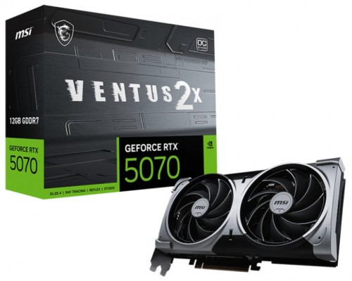 MSI VGA NVIDIA RTX 5070 12G VENTUS 2X OC DDR7