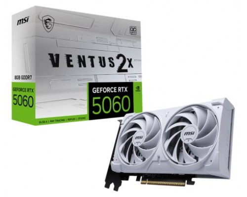 MSI GeForce RTX 5060 8G VENTUS 2X OC WHITE NVIDIA 8 GB GDDR7 (Espera 4 dias)