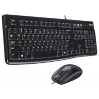 PACK TECLADO Y MOUSE LOGITECH MK120 RUSO CON CABLE USB