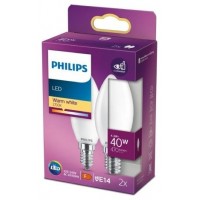 BOMBILLA PHILIPS LEDCL 40W B35 WW 2U