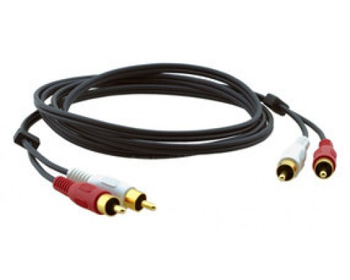 Kramer Electronics 2xRCA, M/M, 1.8m cable de audio 1,8 m RCA Negro (Espera 4 dias)