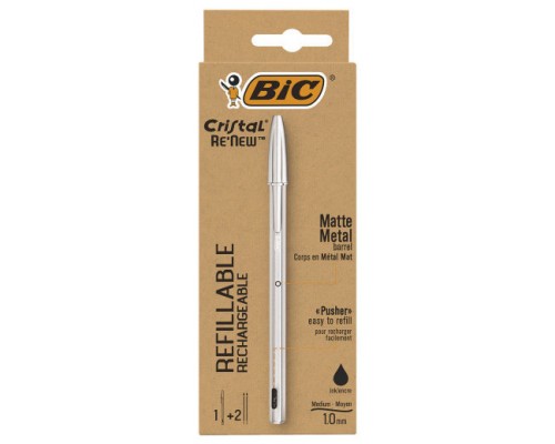 BOLÍGRAFO RENEW CUERPO METAL TINTA NEGRA BIC 997201 (Espera 4 dias)