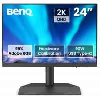 MONITOR PARA FOTOGRAFOS BENQ SW242Q 24.1” IPS,2K, 2560 X 1600, 16:10, 99% ADOBE RGB, 98% P3, CALIBRACIÓN, USB-C 90W, TÜV, LUT 3D 16 BITS, HDR10. (Espera 4 dias)