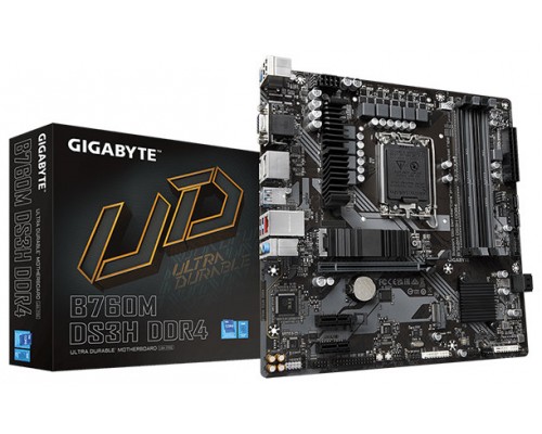 PLACA BASE GIGABYTE B760M DS3H DDR4