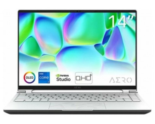 GIGABYTE PORTATIL AERO 14 OLED BMF-H2ESBB3SH,i7-13620H,32GB DDR5,SSD 512GB,14.0" THIN BEZEL 2.8K QHD+,RTX4050/6GB,W11HOME (Espera 4 dias)