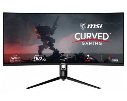 MSI MONITOR MAG342CQPV. 34" (86.36 CM). CURVO 1500R. 3440X1440 (UWQHD). 100HZ (Espera 4 dias)