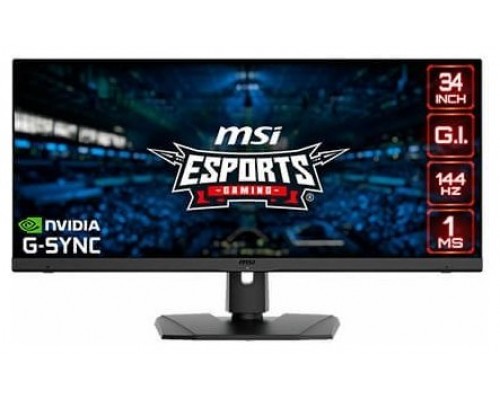 MSI Optix MPG341QR LED display 86,4 cm (34") 3440 x 1440 Pixeles UltraWide Quad HD LCD Negro (Espera 4 dias)