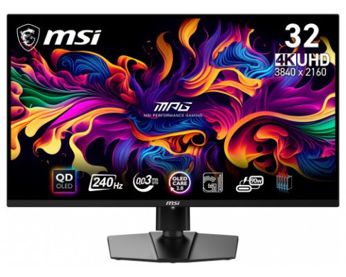 MSI MPG 321URX QD-OLED pantalla para PC 80 cm (31.5") 3840 x 2160 Pixeles 4K Ultra HD QDOLED Negro (Espera 4 dias)