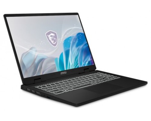 MSI PORTATIL CREATOR M16 HX C14VEG-096ES. 16" 16:10 QHD+(2560 X 1600), 240HZ. IPS. I7-14700HX PROCESSOR. RTX 4050, GDDR6 6GB. DDR5 8GB*2. 1TB NVME PCIE SSD. W11 HOME (Espera 4 dias)