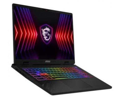 MSI PORTATIL CROSSHAIR 16 HX D14VFKG-254XES. 16" FHD+(1920 x 1200) 144HZ. I7-14650HX Processor. RTX 4060 GDDR6 8GB. DDR5 16GB*2. 1TB SSD. SIN S.O. (Espera 4 dias)