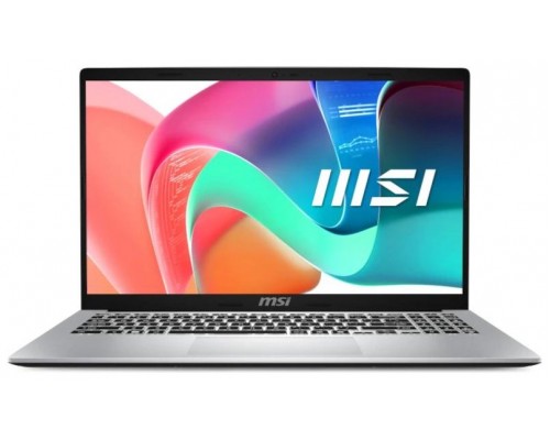 MSI Modern 15 F1MG-255XES Intel Core 7 150U Portátil 39,6 cm (15.6") Full HD 16 GB DDR4-SDRAM 1 TB SSD Wi-Fi 6E (802.11ax) FreeDOS Plata (Espera 4 dias)