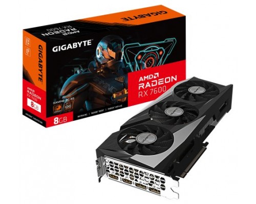 TARJETA GRAFICA GIGABYTE RADEON RX 7600 GAMING OC 8GB DDR6