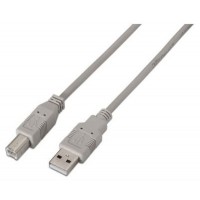 AISENS - CABLE USB 2.0 IMPRESORA, TIPO A/M-B/M, BEIGE, 1.0M