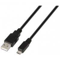 CABLE USB 2.0 TIPO AM-MICRO BM NEGRO 1.8M AISENS