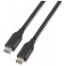 CABLE USB 3.1 GEN2 10GBPS 3A TIPO USB-CM-USB-CM NEGRO