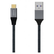 AISENS - CABLE USB 3.1 GEN2 ALUMINIO 10GBPS 3A, TIPO USB-C/M-A/M, GRIS, 2.0M