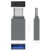 ADAPTADOR MINI USB 3.2 GEN1 3A TIPO USB-CM-AH ALUMINIO