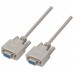CABLE SERIE NULL MODEM DB9H-DB9H BEIGE 1.8M AISENS
