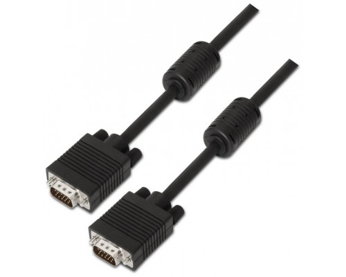 CABLE SVGA FERRITA HDB15M-HDB15M NEGRO 20M AISENS